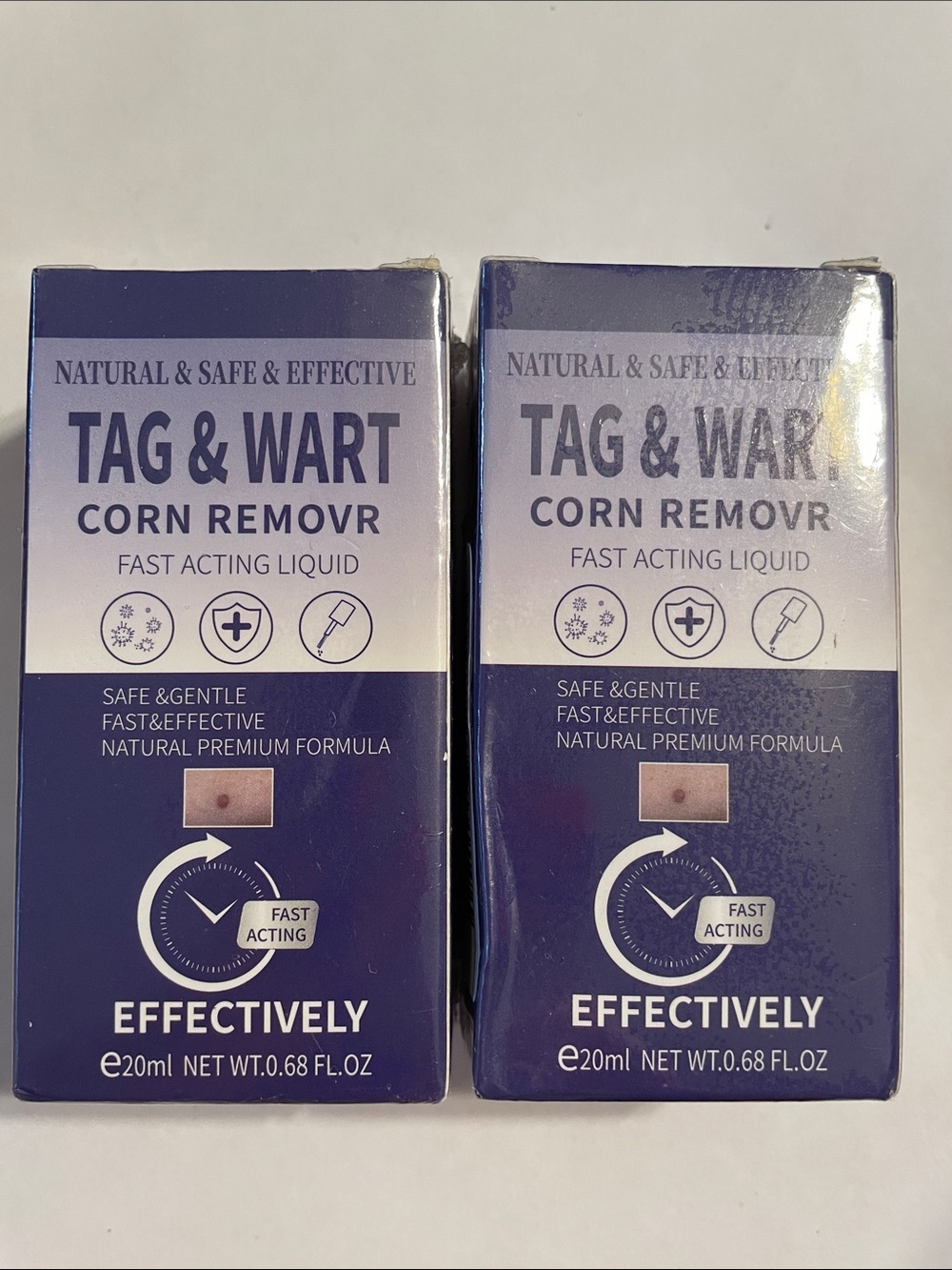 Tag & Wart Corn Remover Fast Acting Natural safe & effective 2pk